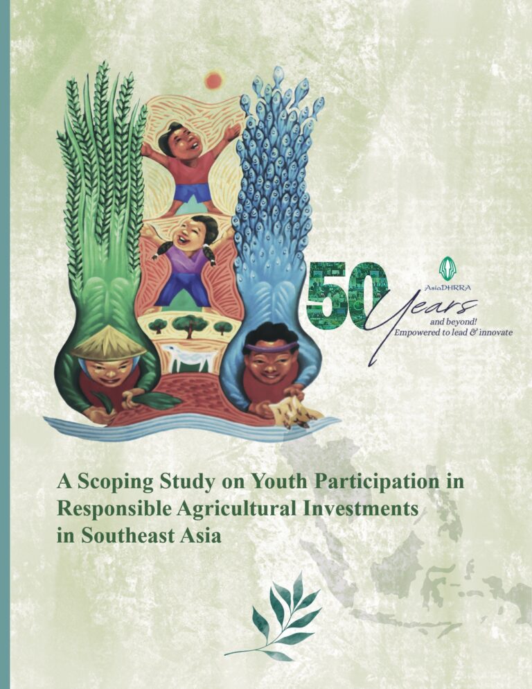 A Scoping Study on Youth Participation in Responsible Agricultural Investments in Southeast Asia