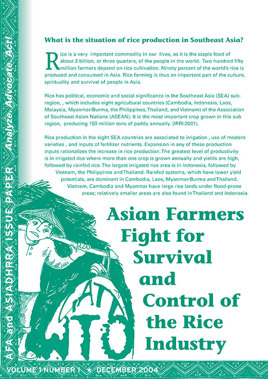 Asian Farmers Fight for Survival and Control of the Rice Industry