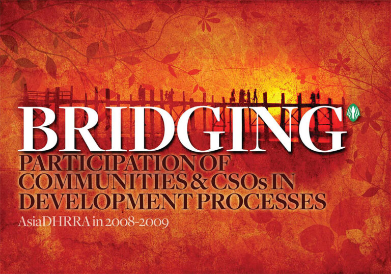 Asiadhrra  2008-2009 Biennial Report: Bridging Participation of Communities and CSOs in the Development Process