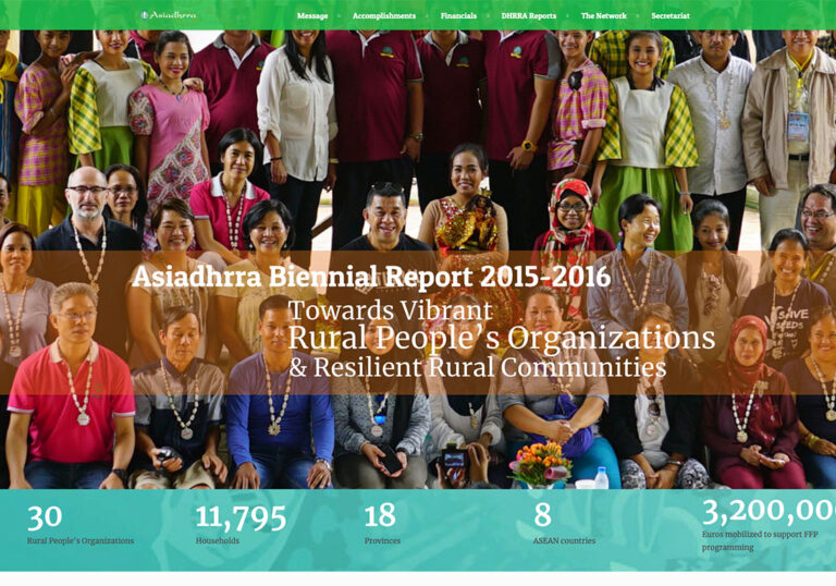 Asiadhrra 2015-2016 Biennial Report: Towards Vibrant Rural People’s Organizations and Resilient Communities (website)